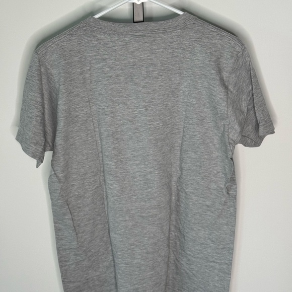 Tultex Gray Short Sleeve Tee with American Flag Graphic - Picture 3 of 5